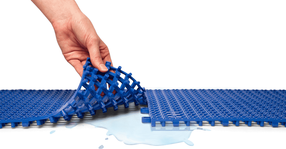 Interlocking Plastic Floor Tiles
