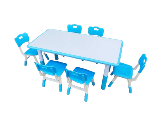 Blue Daycare  Table and Chairs
