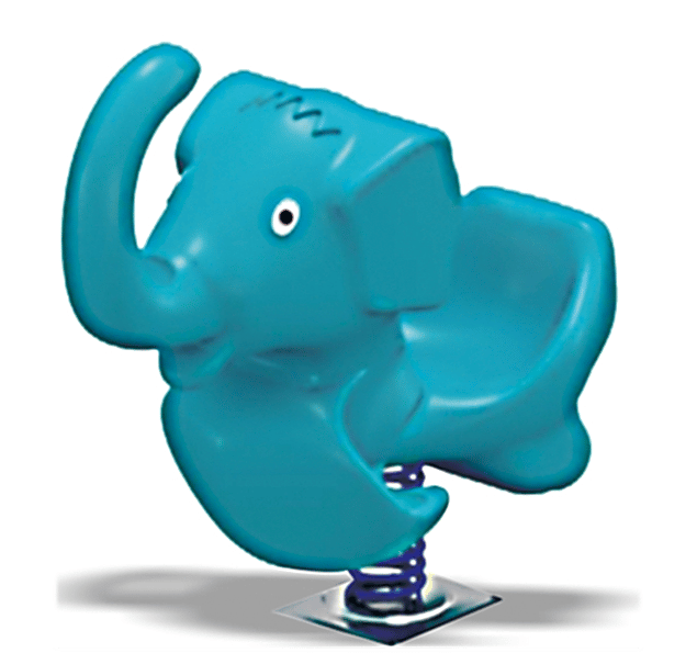 Blue Elephant Spring Rider