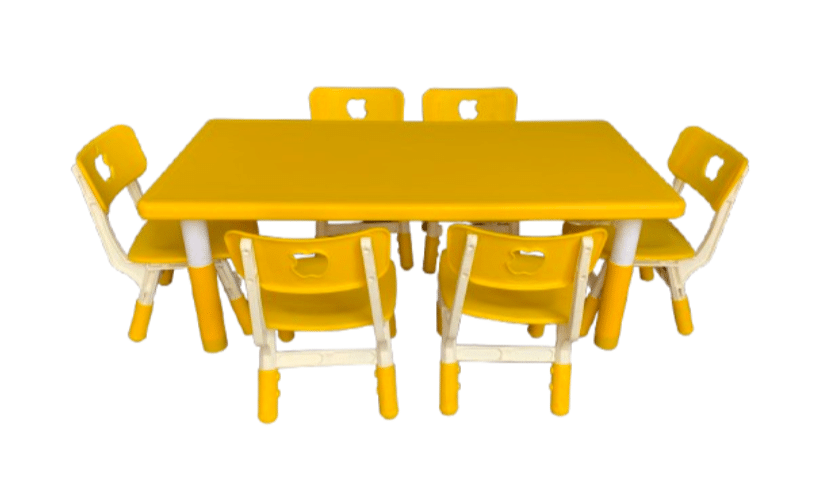 Yellow Daycare Table and Chairs